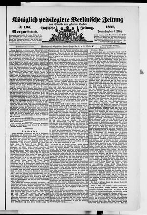 Königlich privilegirte Berlinische Zeitung von Staats- und gelehrten Sachen vom 04.03.1897