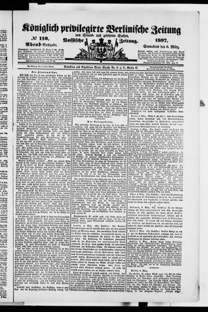 Königlich privilegirte Berlinische Zeitung von Staats- und gelehrten Sachen on Mar 6, 1897