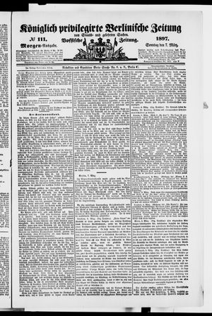 Königlich privilegirte Berlinische Zeitung von Staats- und gelehrten Sachen vom 07.03.1897