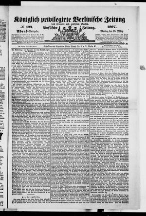 Königlich privilegirte Berlinische Zeitung von Staats- und gelehrten Sachen vom 15.03.1897
