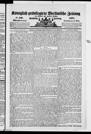 Königlich privilegirte Berlinische Zeitung von Staats- und gelehrten Sachen vom 18.03.1897