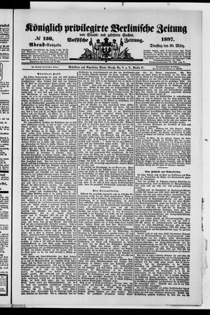 Königlich privilegirte Berlinische Zeitung von Staats- und gelehrten Sachen vom 30.03.1897