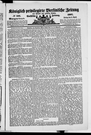 Königlich privilegirte Berlinische Zeitung von Staats- und gelehrten Sachen vom 02.04.1897