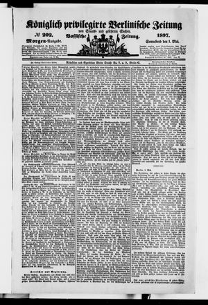 Königlich privilegirte Berlinische Zeitung von Staats- und gelehrten Sachen vom 01.05.1897