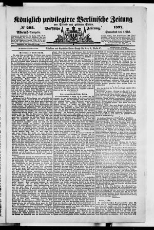 Königlich privilegirte Berlinische Zeitung von Staats- und gelehrten Sachen on May 1, 1897