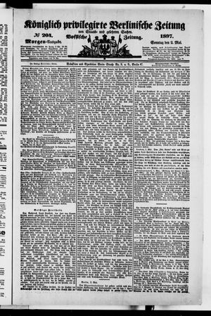 Königlich privilegirte Berlinische Zeitung von Staats- und gelehrten Sachen vom 02.05.1897