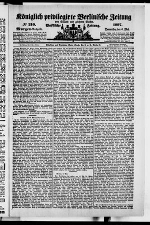 Königlich privilegirte Berlinische Zeitung von Staats- und gelehrten Sachen vom 06.05.1897