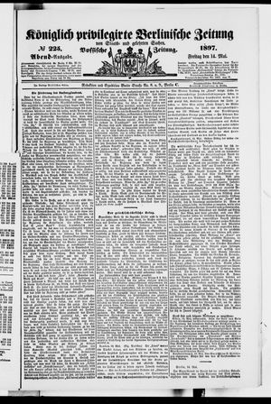 Königlich privilegirte Berlinische Zeitung von Staats- und gelehrten Sachen vom 14.05.1897