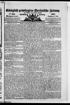 Königlich privilegirte Berlinische Zeitung von Staats- und gelehrten Sachen vom 18.05.1897