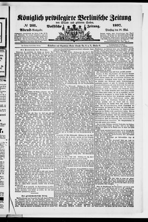 Königlich privilegirte Berlinische Zeitung von Staats- und gelehrten Sachen vom 18.05.1897