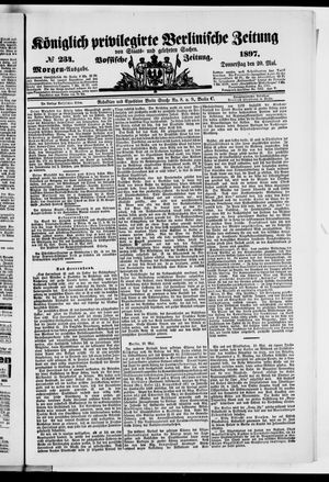 Königlich privilegirte Berlinische Zeitung von Staats- und gelehrten Sachen vom 20.05.1897