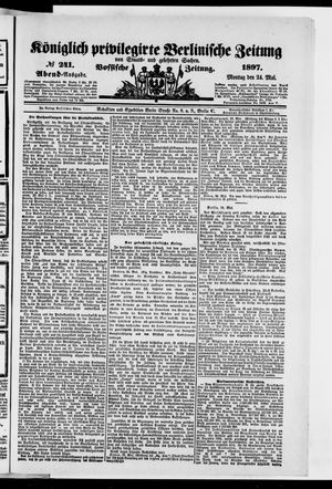 Königlich privilegirte Berlinische Zeitung von Staats- und gelehrten Sachen vom 24.05.1897