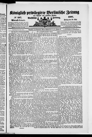 Königlich privilegirte Berlinische Zeitung von Staats- und gelehrten Sachen vom 28.05.1897