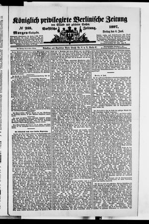 Königlich privilegirte Berlinische Zeitung von Staats- und gelehrten Sachen vom 04.06.1897