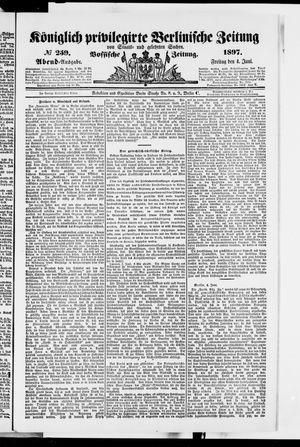 Königlich privilegirte Berlinische Zeitung von Staats- und gelehrten Sachen vom 04.06.1897