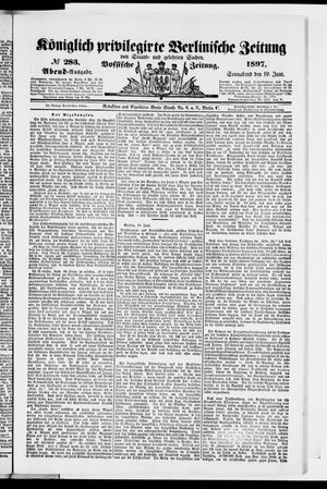 Königlich privilegirte Berlinische Zeitung von Staats- und gelehrten Sachen vom 19.06.1897