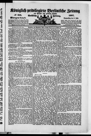 Königlich privilegirte Berlinische Zeitung von Staats- und gelehrten Sachen vom 08.07.1897