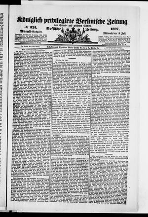Königlich privilegirte Berlinische Zeitung von Staats- und gelehrten Sachen vom 14.07.1897