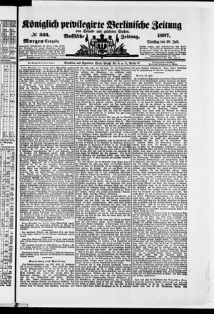 Königlich privilegirte Berlinische Zeitung von Staats- und gelehrten Sachen on Jul 20, 1897