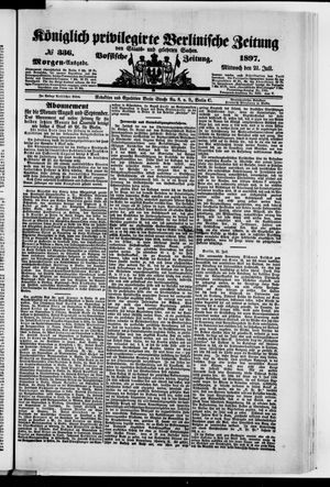 Königlich privilegirte Berlinische Zeitung von Staats- und gelehrten Sachen vom 21.07.1897