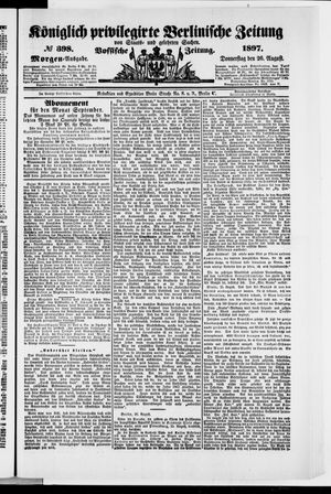 Königlich privilegirte Berlinische Zeitung von Staats- und gelehrten Sachen vom 26.08.1897