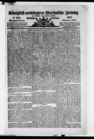 Königlich privilegirte Berlinische Zeitung von Staats- und gelehrten Sachen vom 01.10.1897