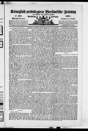 Königlich privilegirte Berlinische Zeitung von Staats- und gelehrten Sachen vom 05.10.1897