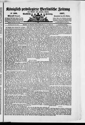 Königlich privilegirte Berlinische Zeitung von Staats- und gelehrten Sachen vom 23.10.1897