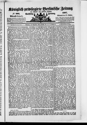 Königlich privilegirte Berlinische Zeitung von Staats- und gelehrten Sachen vom 27.10.1897