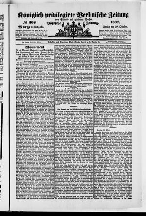 Königlich privilegirte Berlinische Zeitung von Staats- und gelehrten Sachen on Oct 29, 1897