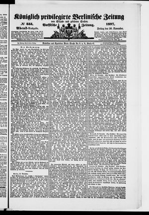 Königlich privilegirte Berlinische Zeitung von Staats- und gelehrten Sachen vom 26.11.1897