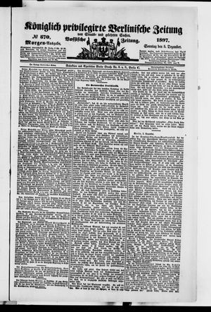 Königlich privilegirte Berlinische Zeitung von Staats- und gelehrten Sachen vom 05.12.1897