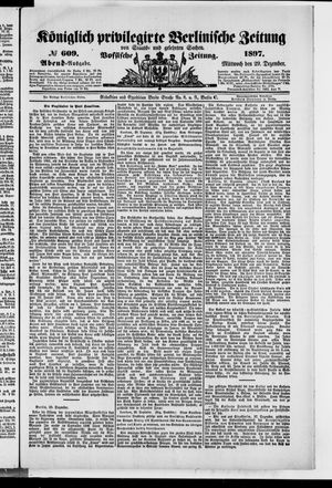 Königlich privilegirte Berlinische Zeitung von Staats- und gelehrten Sachen on Dec 29, 1897