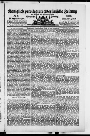 Königlich privilegirte Berlinische Zeitung von Staats- und gelehrten Sachen vom 07.01.1898
