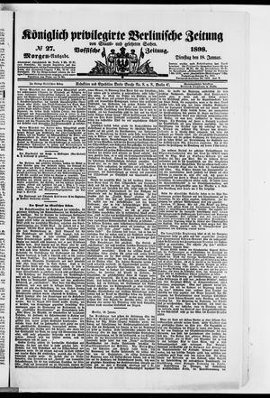 Königlich privilegirte Berlinische Zeitung von Staats- und gelehrten Sachen vom 18.01.1898