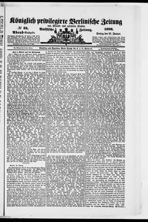 Königlich privilegirte Berlinische Zeitung von Staats- und gelehrten Sachen vom 21.01.1898