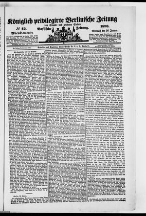 Königlich privilegirte Berlinische Zeitung von Staats- und gelehrten Sachen on Jan 26, 1898