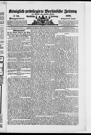 Königlich privilegirte Berlinische Zeitung von Staats- und gelehrten Sachen vom 28.01.1898