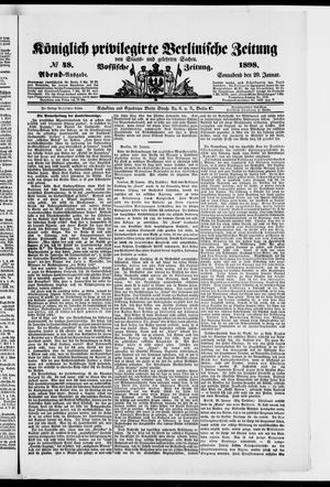 Königlich privilegirte Berlinische Zeitung von Staats- und gelehrten Sachen vom 29.01.1898