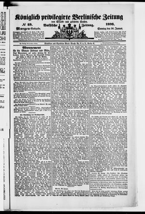 Königlich privilegirte Berlinische Zeitung von Staats- und gelehrten Sachen vom 30.01.1898