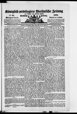Königlich privilegirte Berlinische Zeitung von Staats- und gelehrten Sachen on Feb 2, 1898