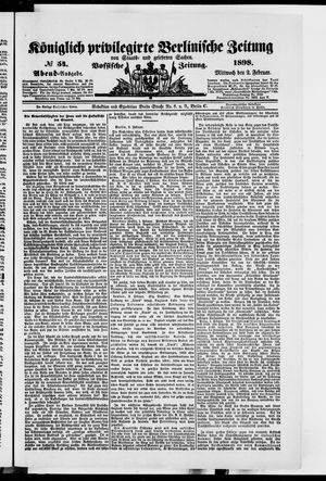 Königlich privilegirte Berlinische Zeitung von Staats- und gelehrten Sachen vom 02.02.1898