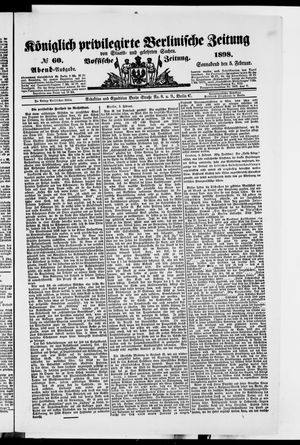 Königlich privilegirte Berlinische Zeitung von Staats- und gelehrten Sachen on Feb 5, 1898