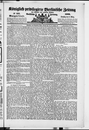 Königlich privilegirte Berlinische Zeitung von Staats- und gelehrten Sachen vom 08.03.1898