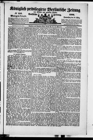 Königlich privilegirte Berlinische Zeitung von Staats- und gelehrten Sachen on Mar 10, 1898