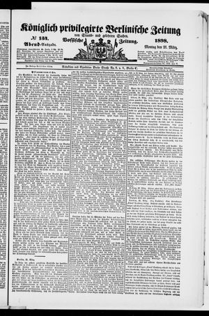 Königlich privilegirte Berlinische Zeitung von Staats- und gelehrten Sachen on Mar 21, 1898