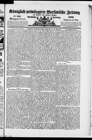 Königlich privilegirte Berlinische Zeitung von Staats- und gelehrten Sachen on Mar 22, 1898