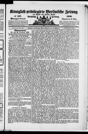 Königlich privilegirte Berlinische Zeitung von Staats- und gelehrten Sachen vom 23.03.1898