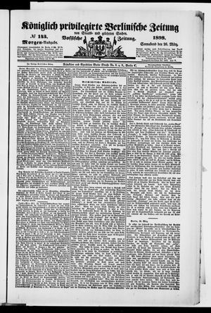 Königlich privilegirte Berlinische Zeitung von Staats- und gelehrten Sachen vom 26.03.1898