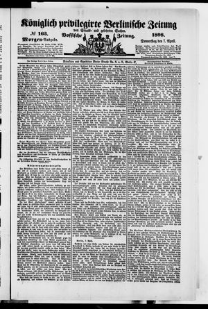 Königlich privilegirte Berlinische Zeitung von Staats- und gelehrten Sachen on Apr 7, 1898